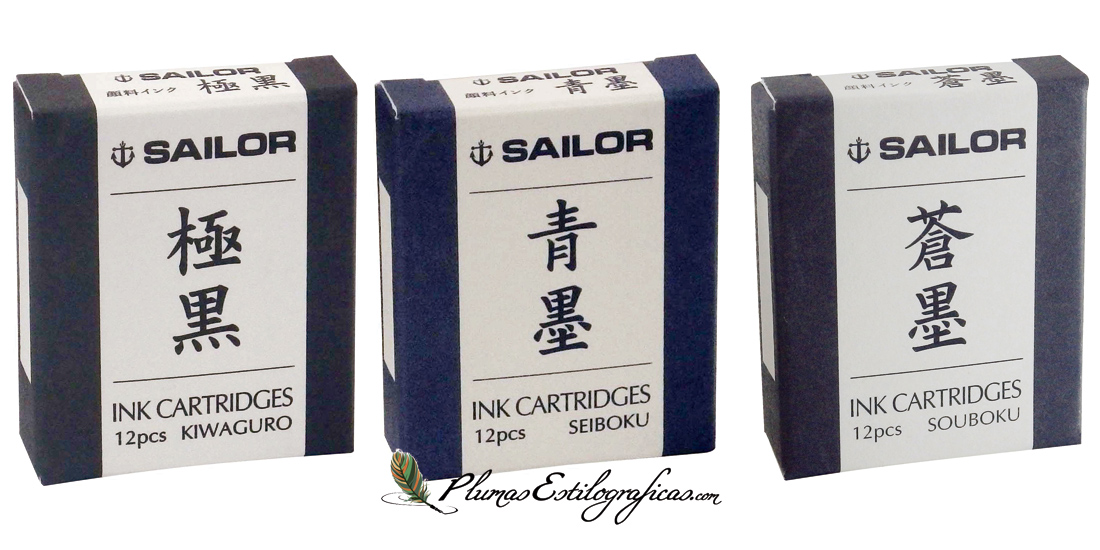 Cartuchos Sailor de tinta pigmentada