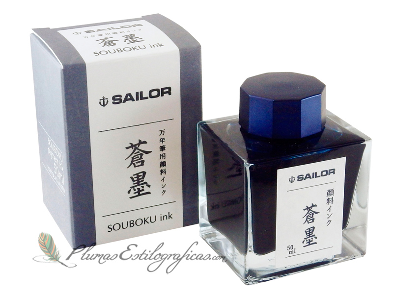 Tintero Sailor Souboku de Tinta Pigmentada Azul 13-2002-244